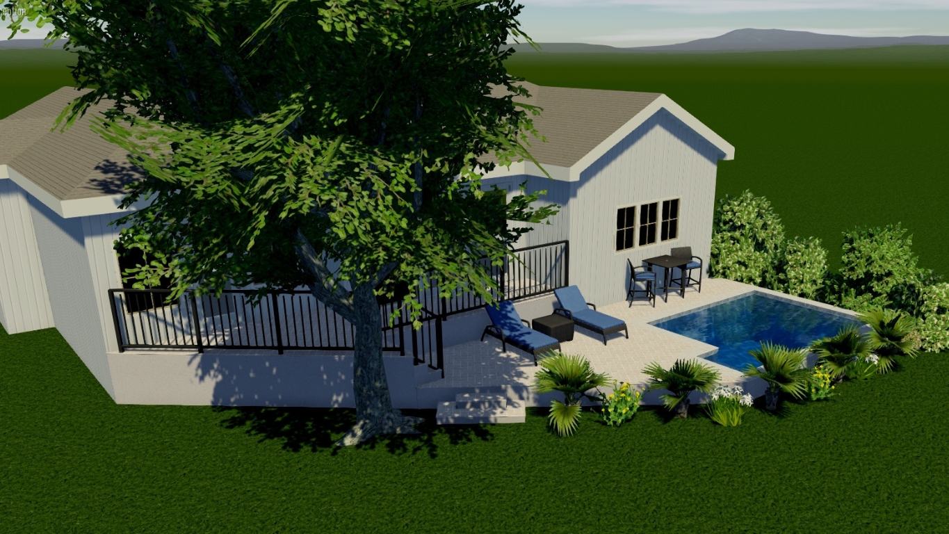 7 Hollyberry | Backyard Pool Renderings