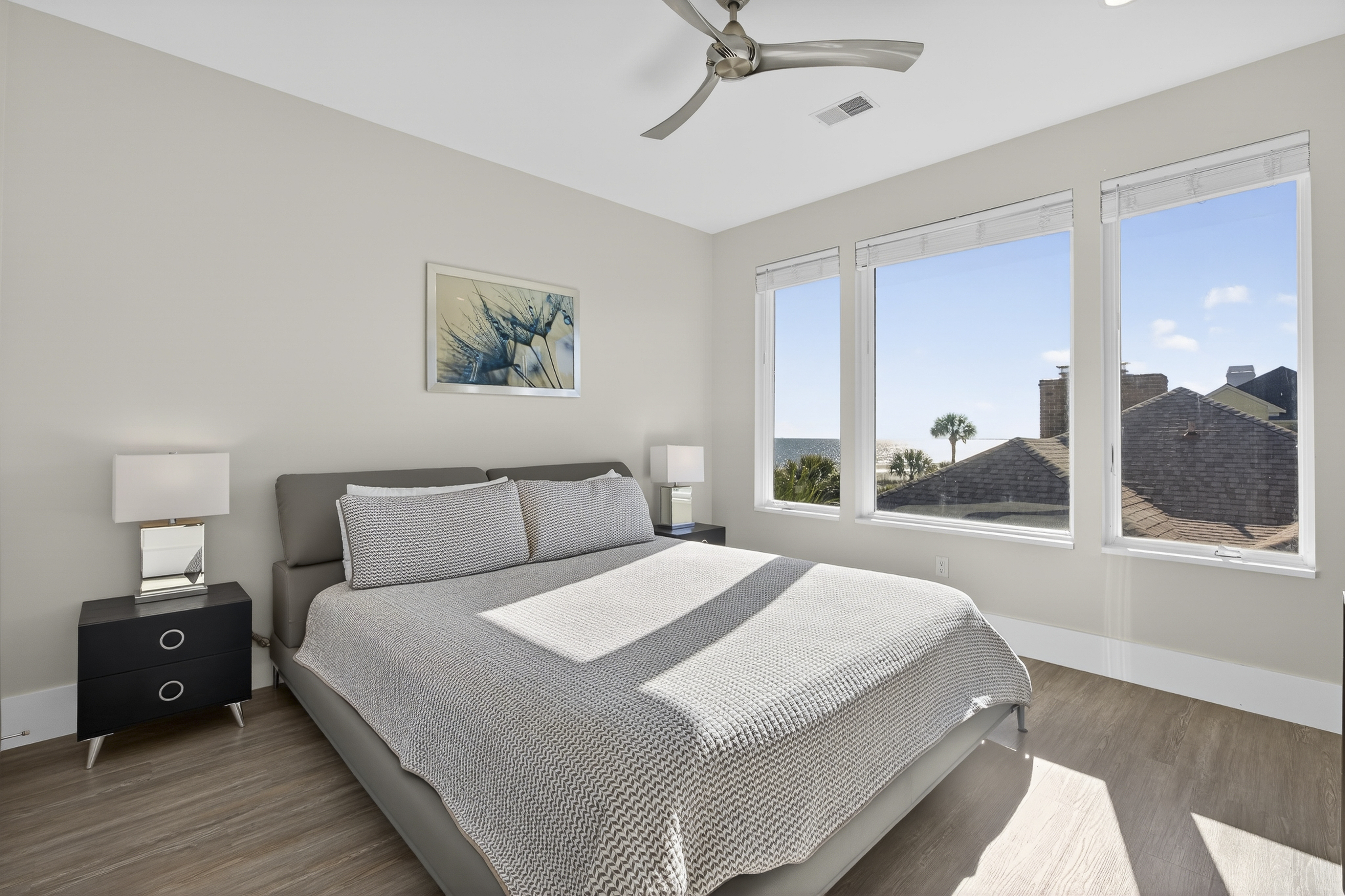 103 Dune Lane | Bedroom 3 King bed w/ ocean views