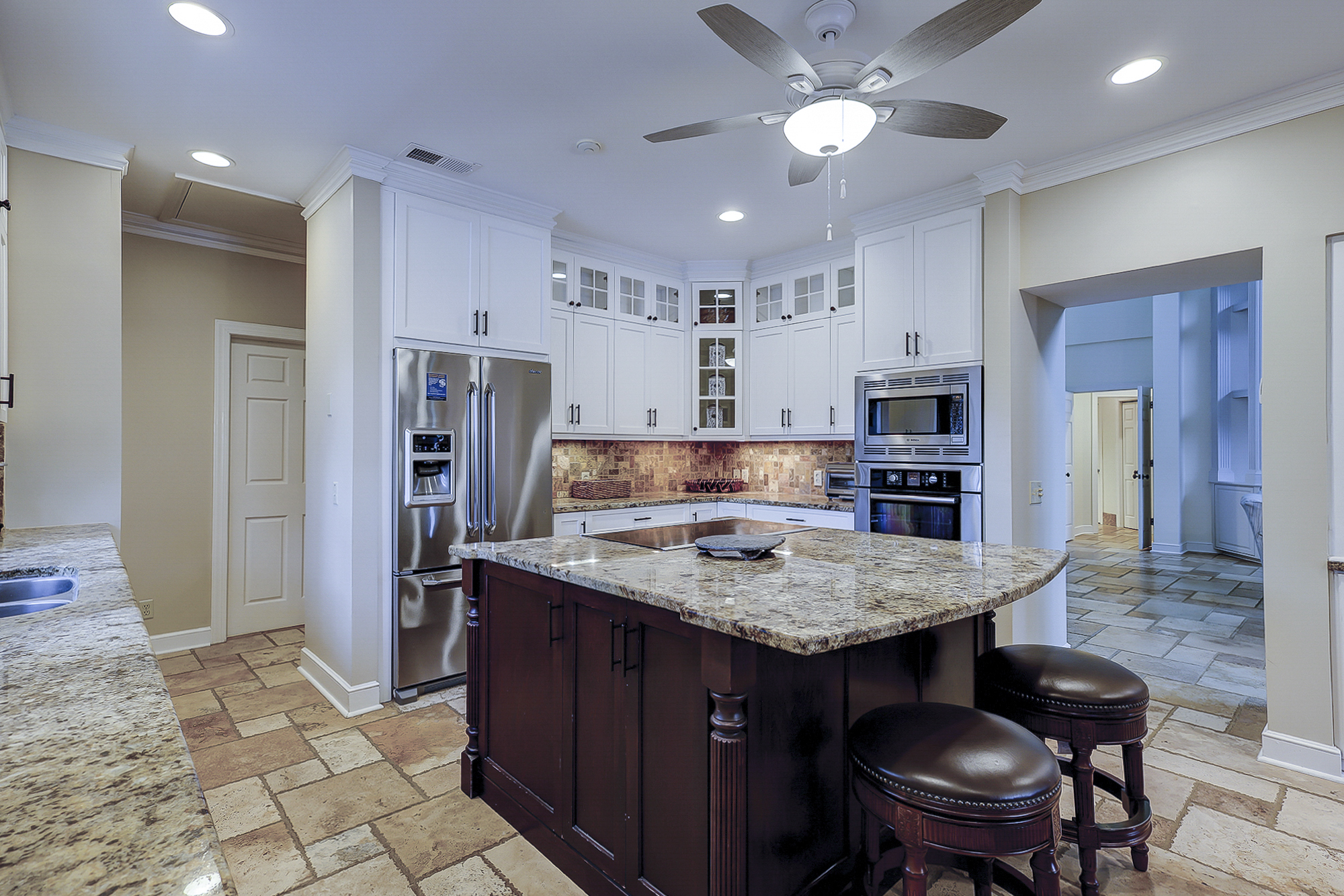 162 Mooring Buoy | Kitchen w/ massive island & granite counters