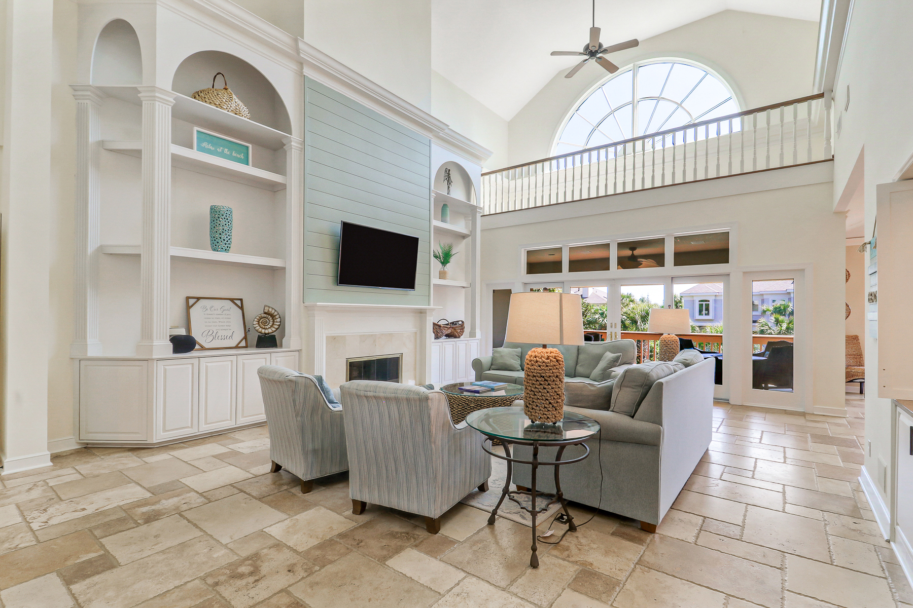 162 Mooring Buoy | Main Living Room w/ tv & pool views