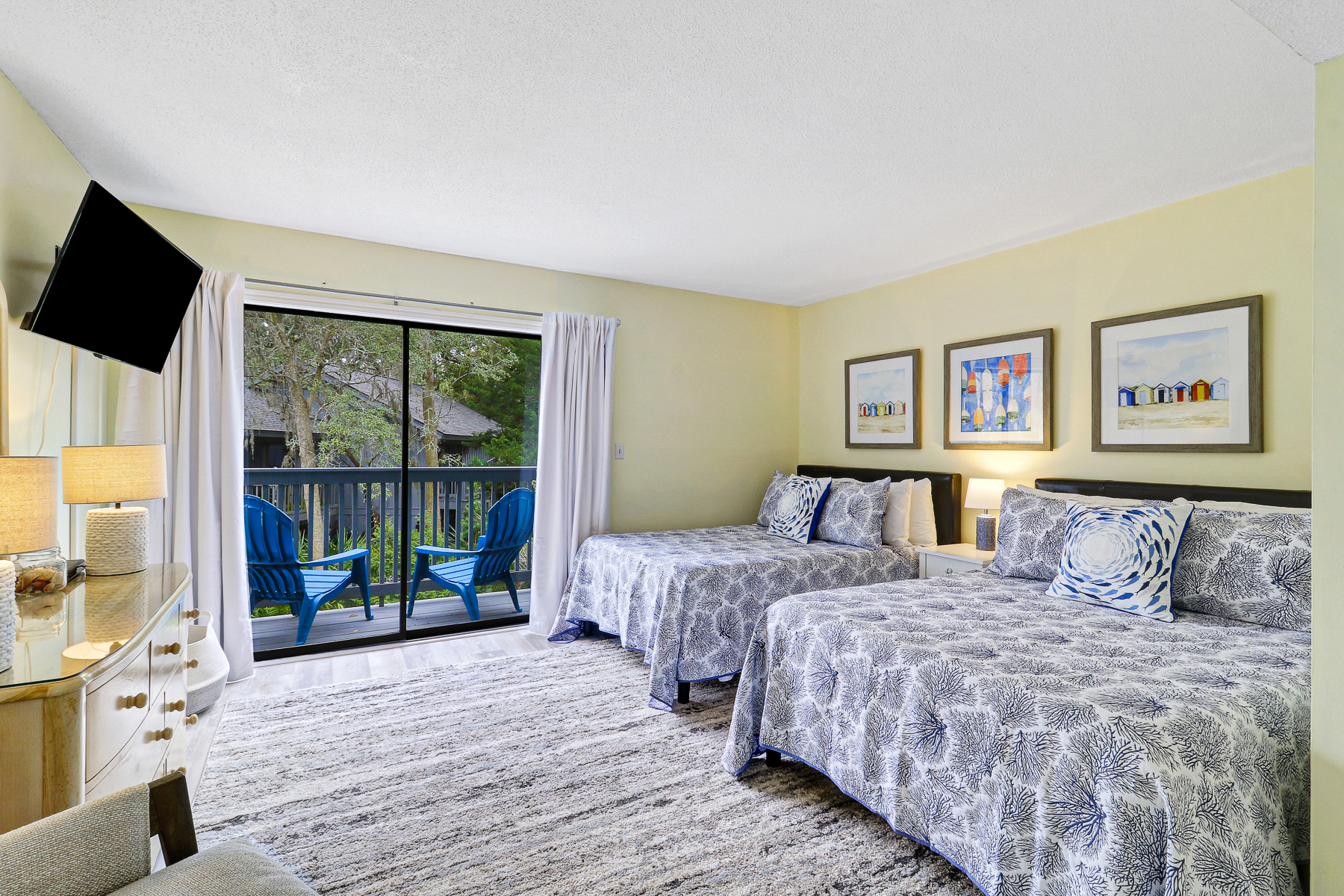 40 Hickory Cove | Bedroom 2 w/ two double beds