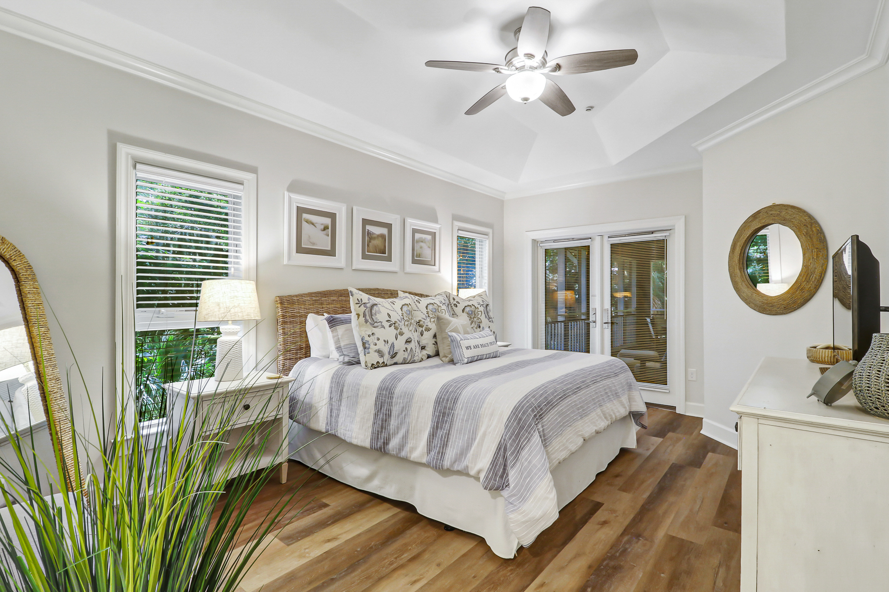 8110 Wendover Dunes | Bedroom 2 w/ King bed & balcony access