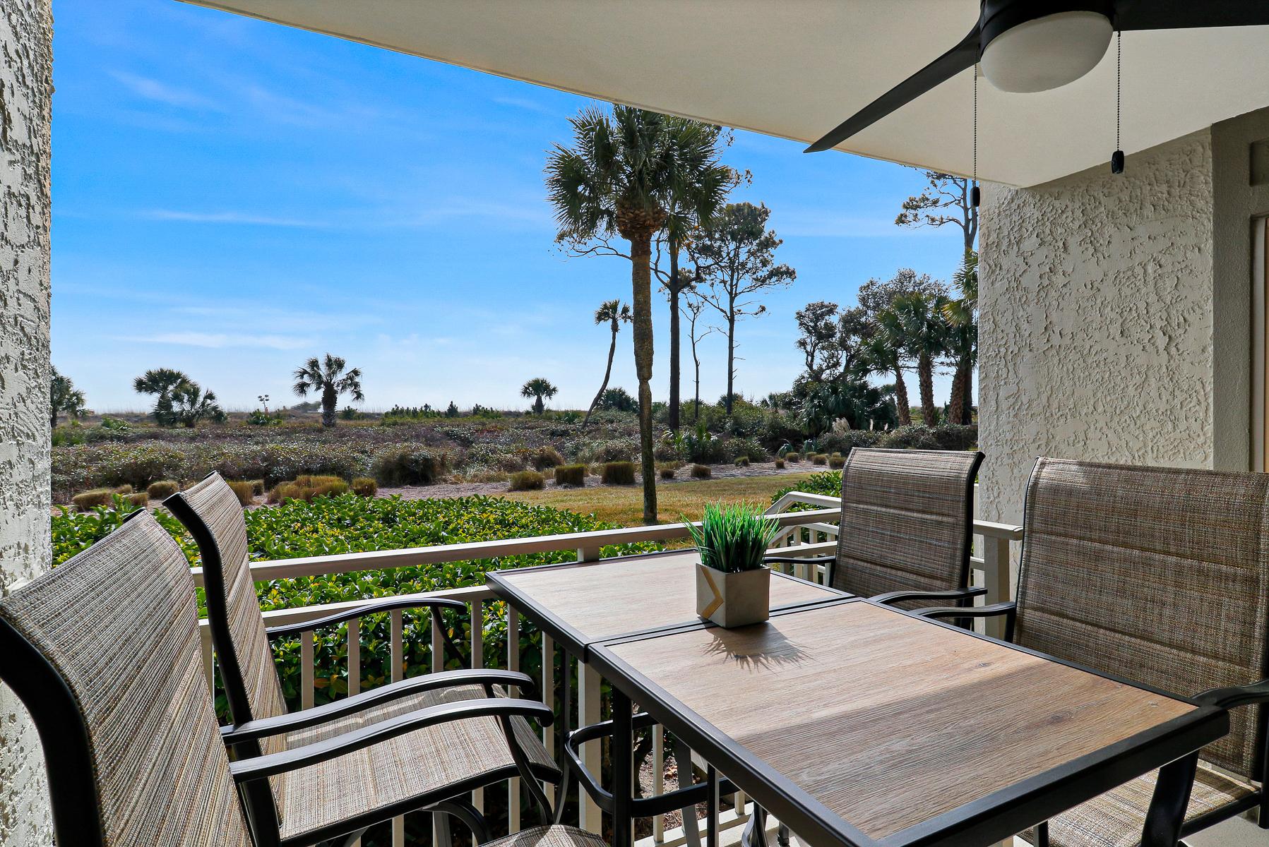 109 Shorewood | Porch w/ new furniture & ocean views