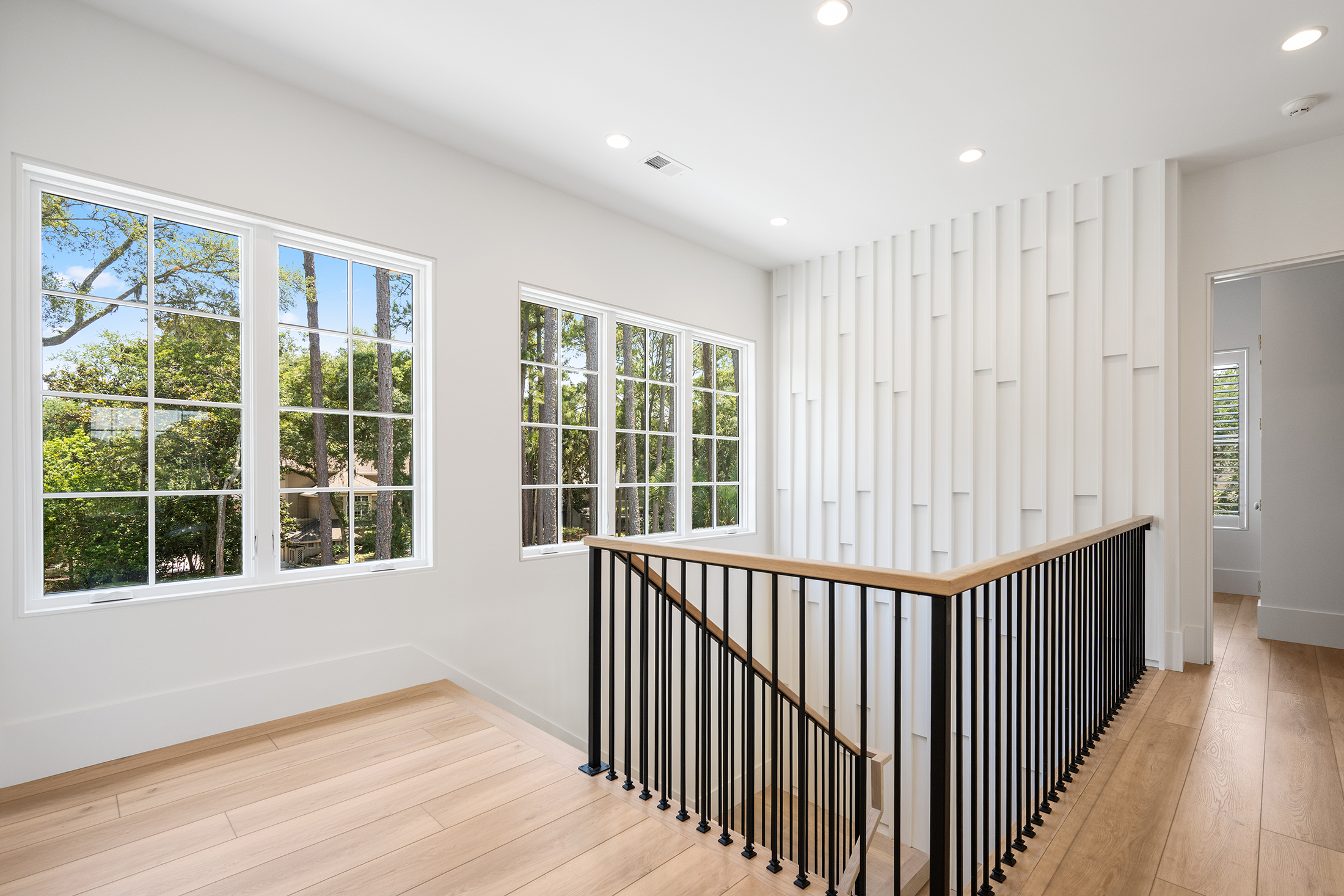 49 Sea Lane | Top floor stairway landing