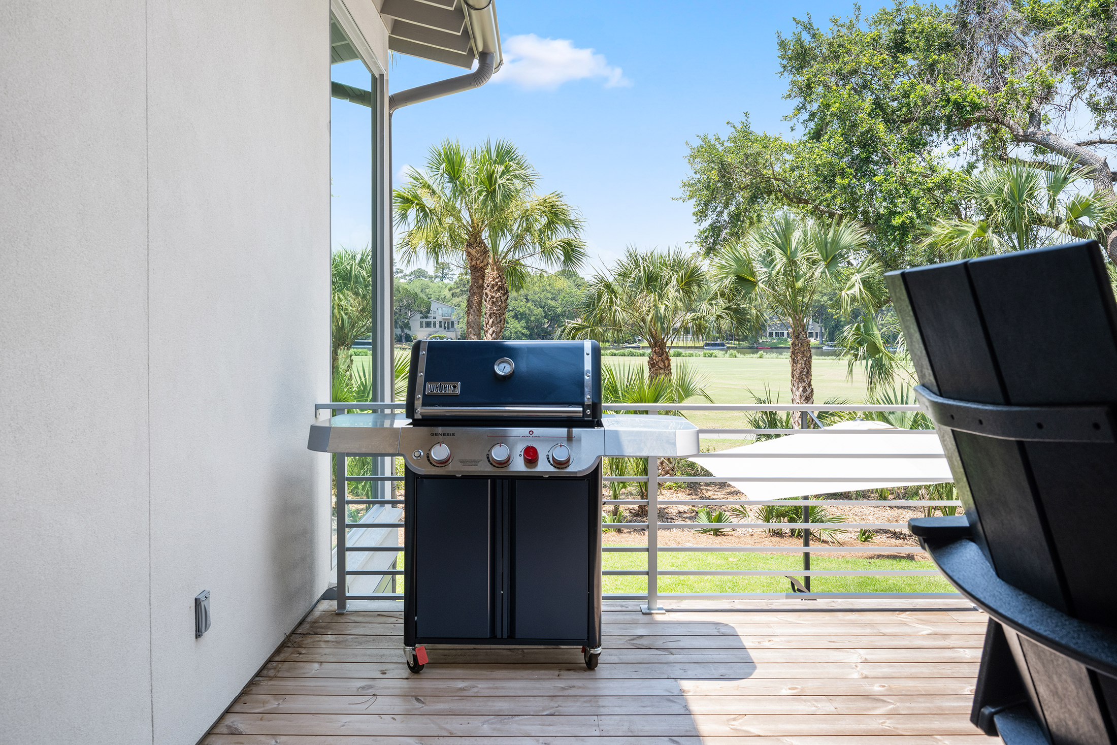 49 Sea Lane | Back deck with ample seating & brand new grill