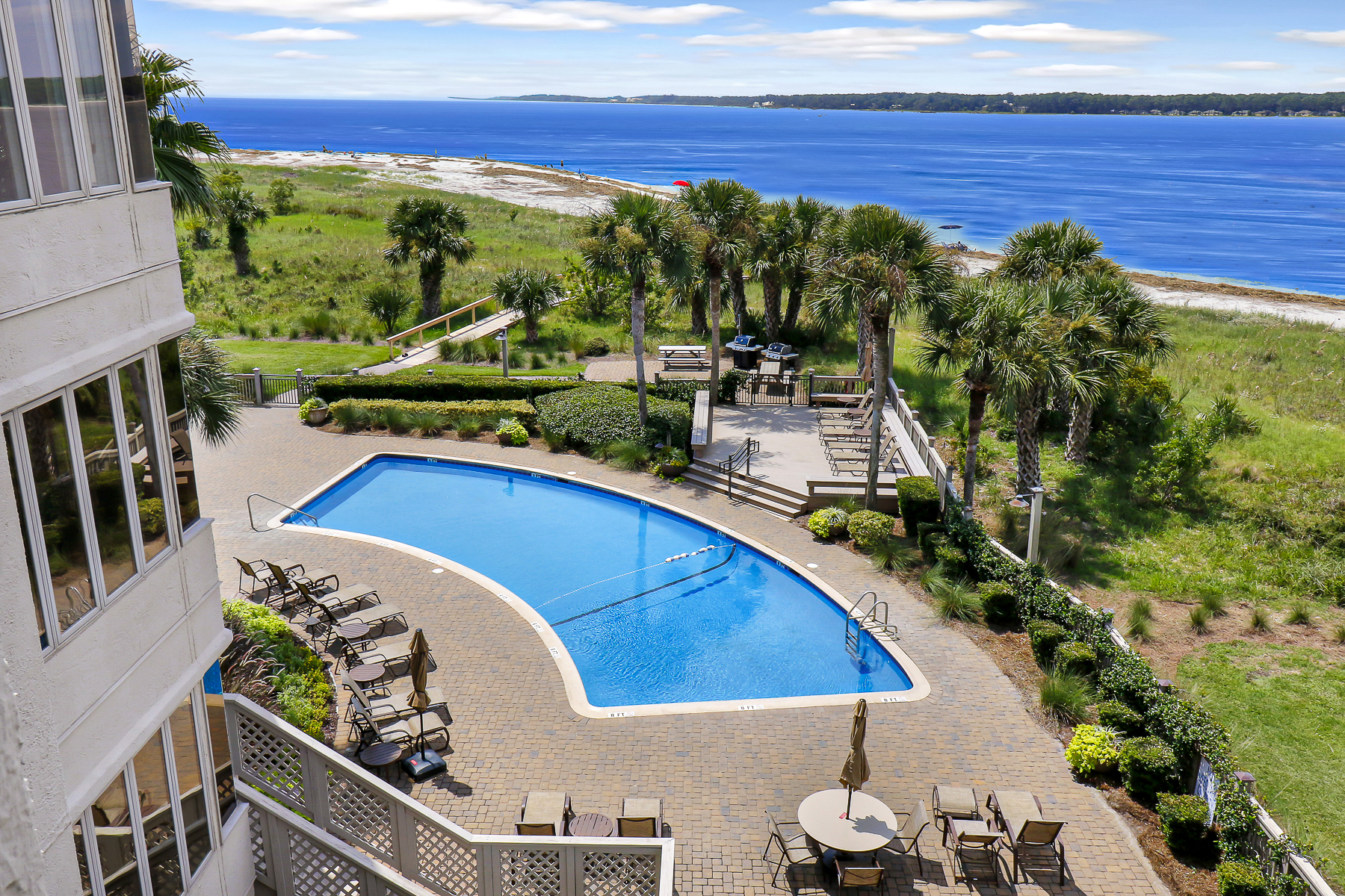 1922 South Beach Club | Private balcony with pool views