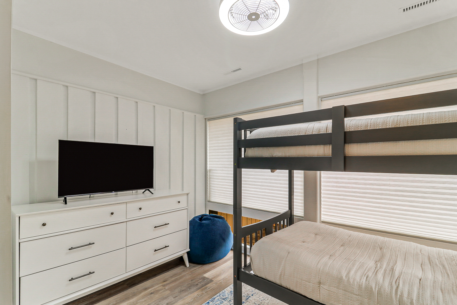 1 Indigo Lane | Bedroom 2 twin over twin bunk bed