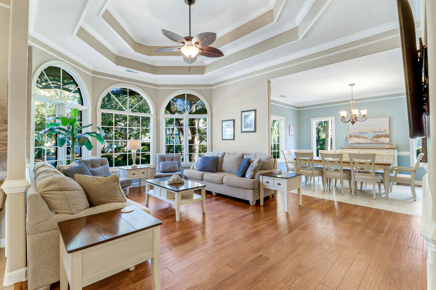 72 Full Sweep | Cozy formal living room with big windows