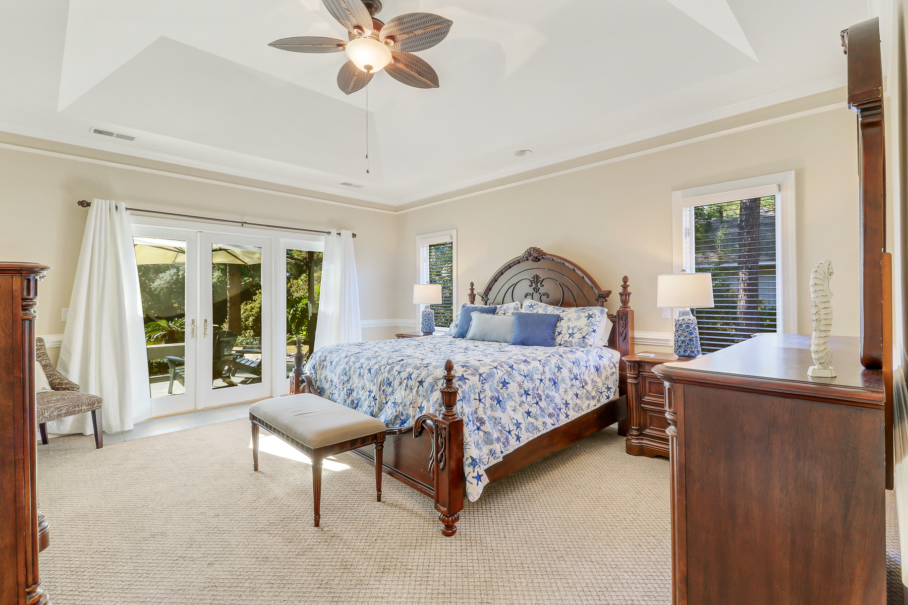 72 Full Sweep | Bedroom 1 spacious primary with King bed