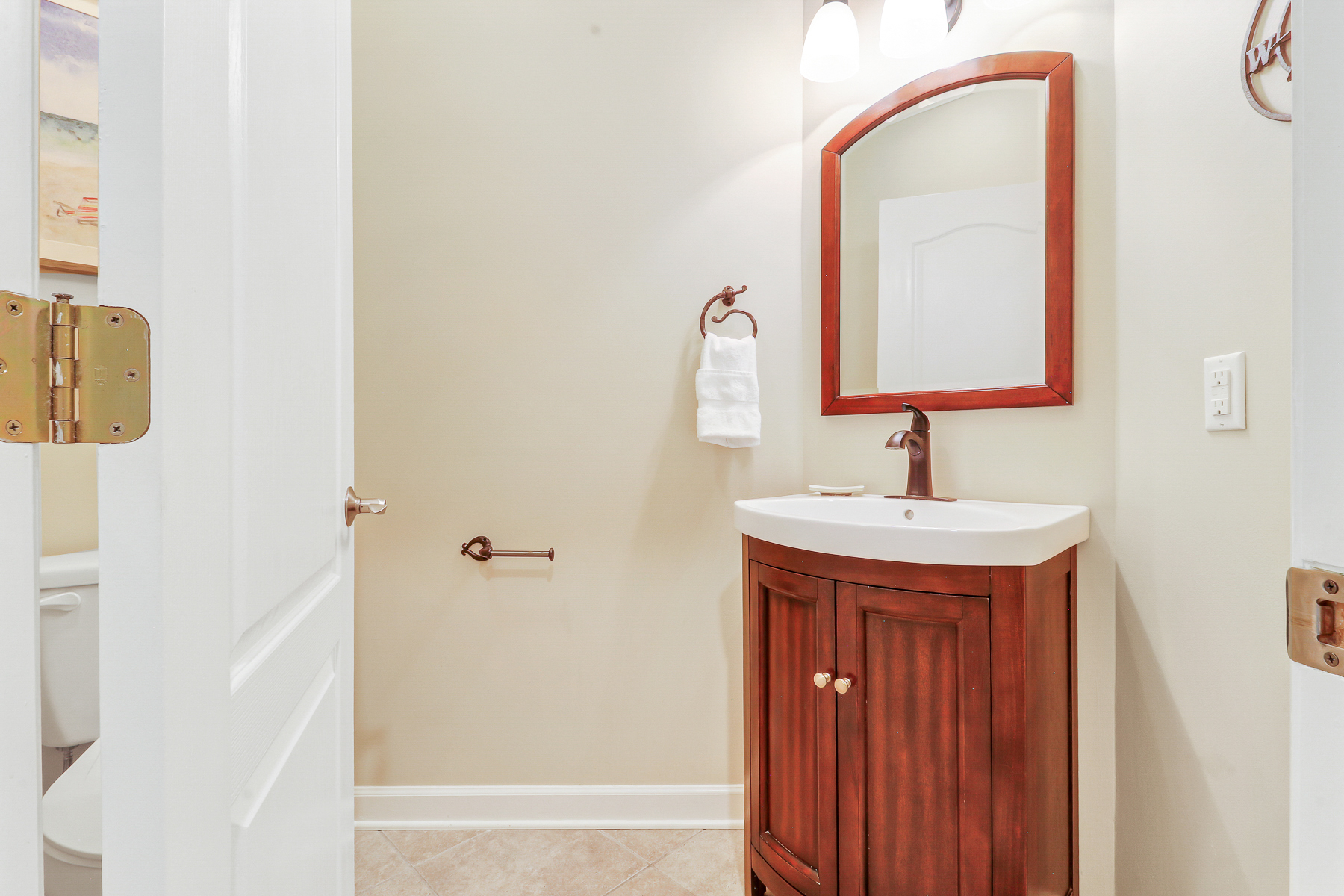 72 Full Sweep | Half Bathroom off of main living room