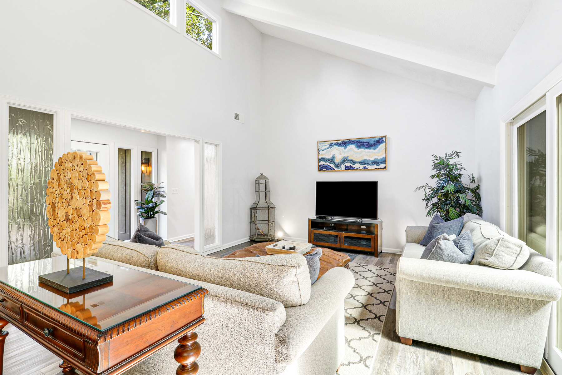 10 Battery | Formal living room with soaring ceilings