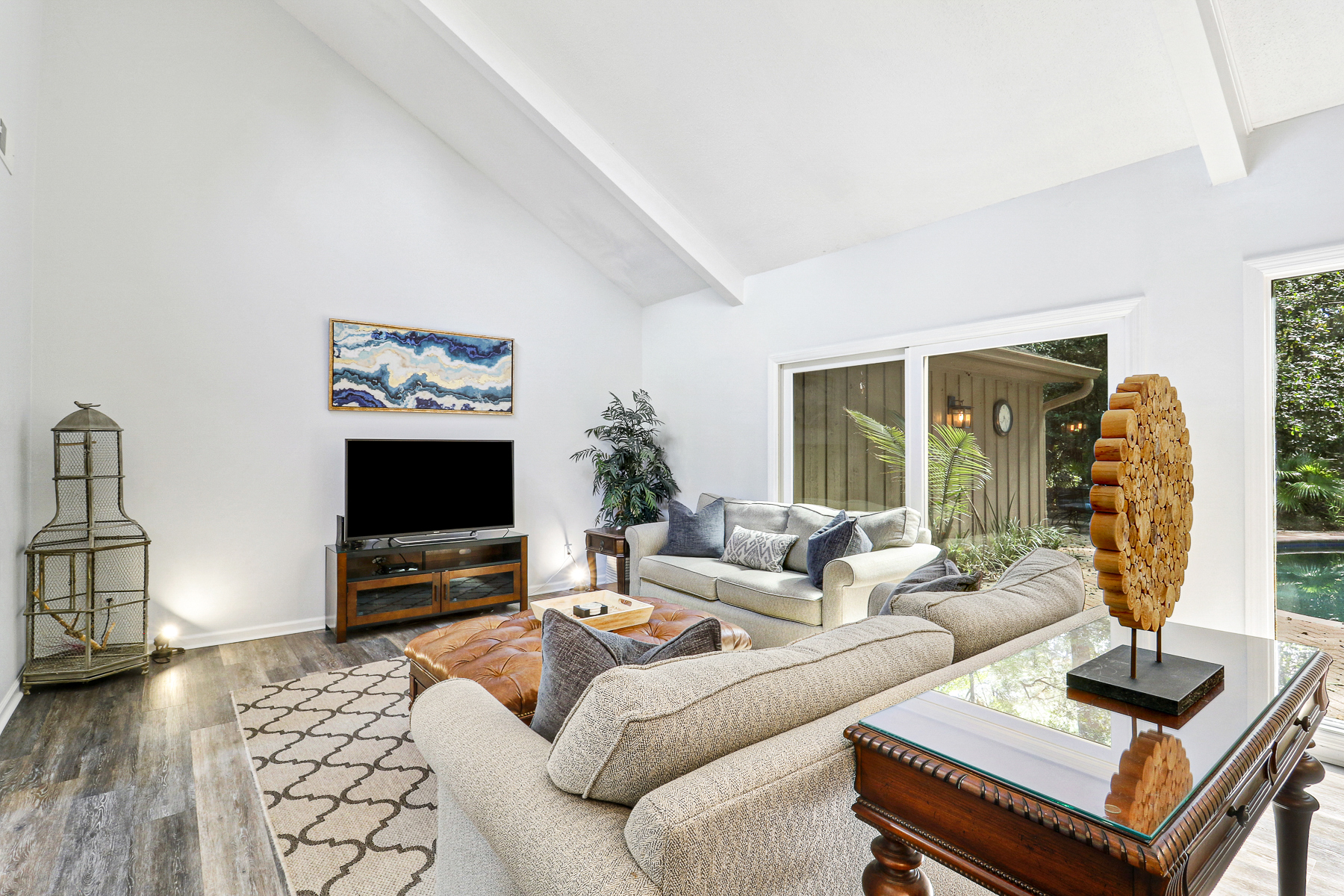 10 Battery | Formal living room with soaring ceilings
