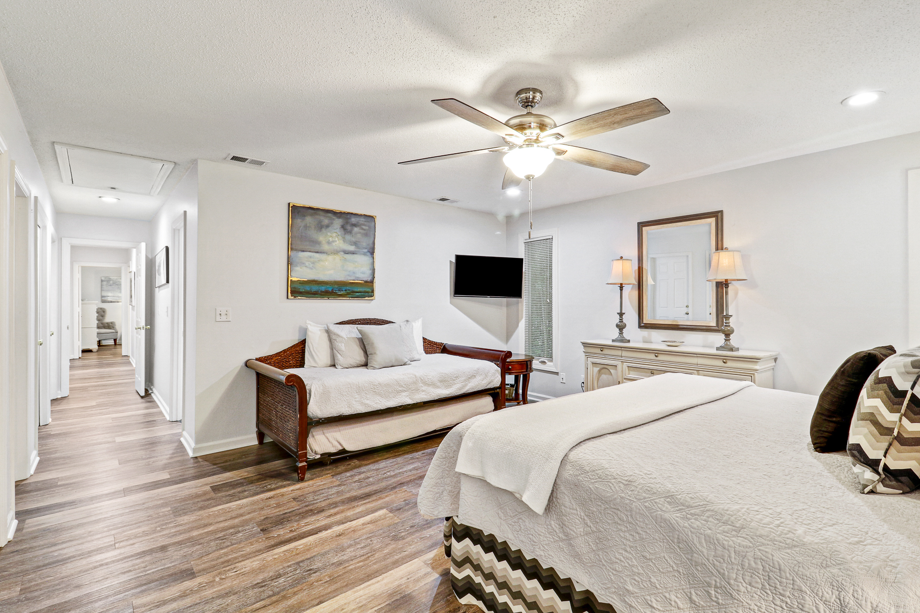 10 Battery | Bedroom 1 w/ King bed & twin trundle