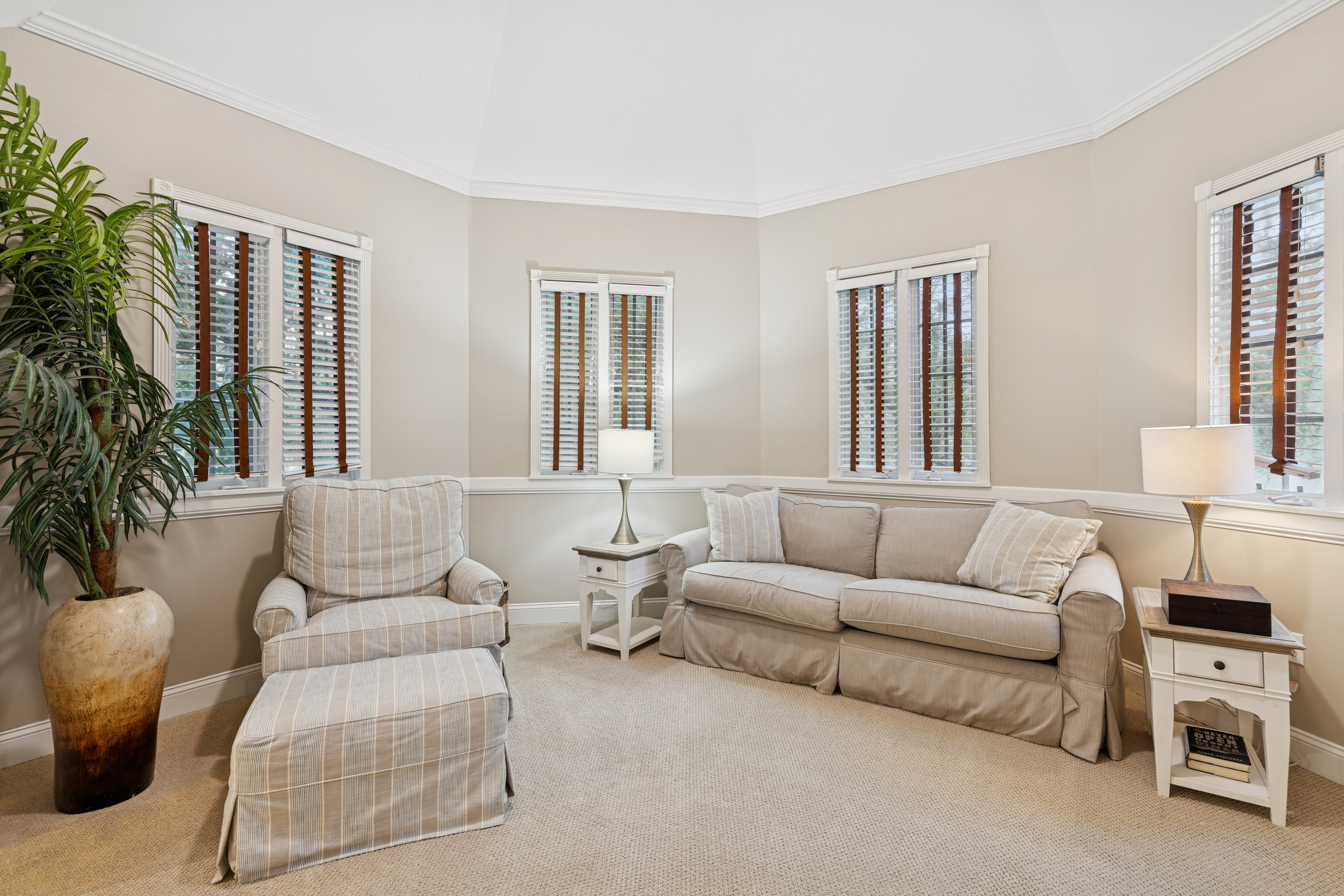 66 Dune Lane | Bedroom 5 King bed, seating area, ensuite bathroo