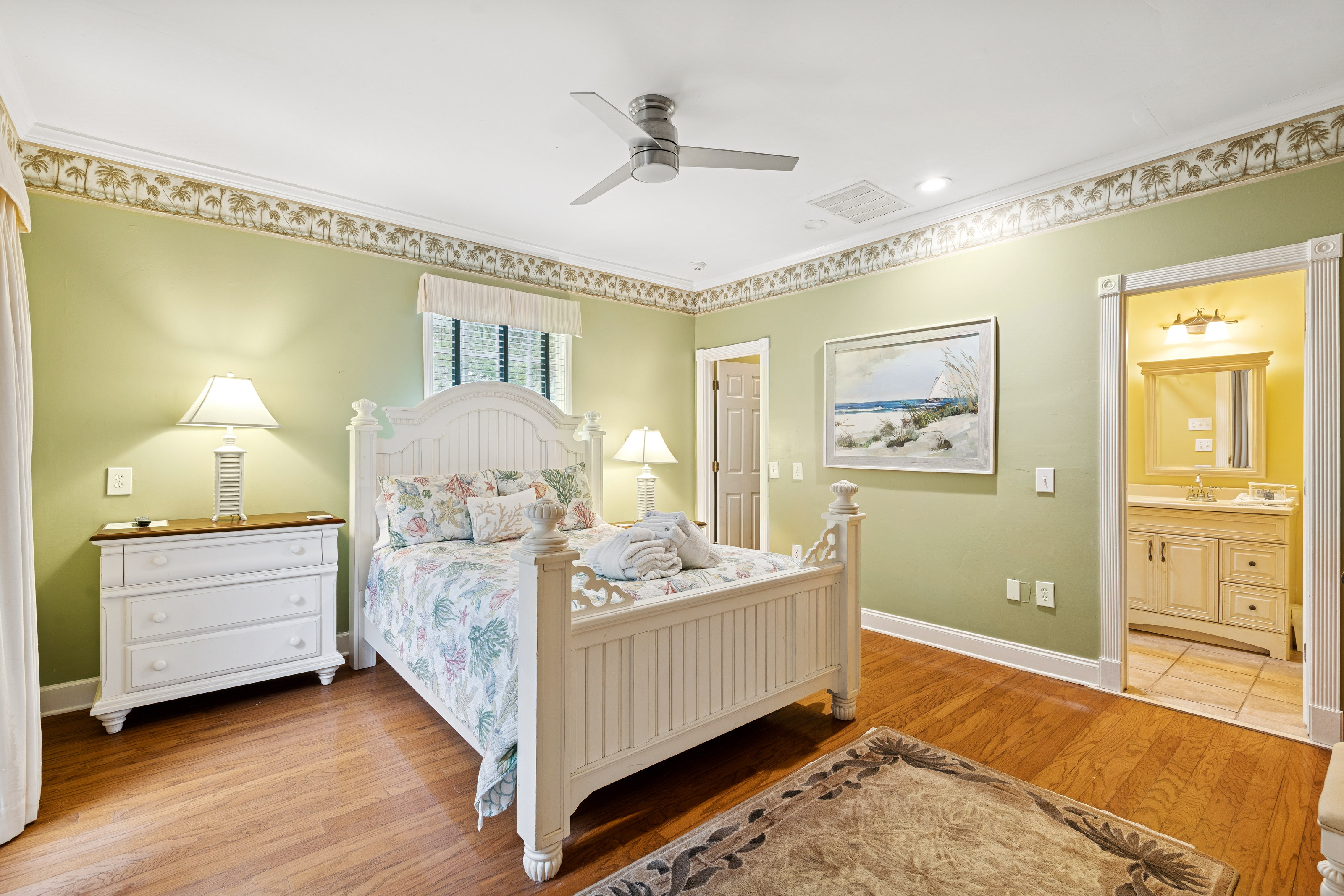 66 Dune Lane | Bedroom 2 Full Bed w/ ensuite bathroom