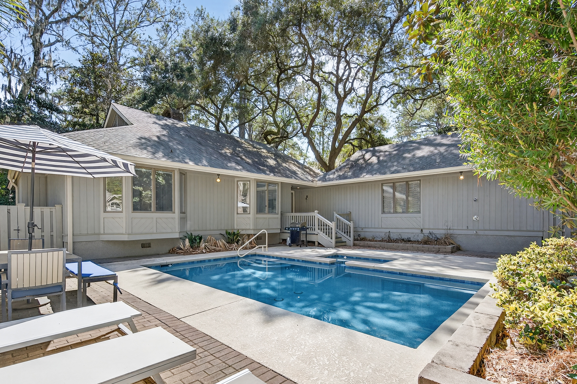 28 Battery | Spacious Pool Deck w/ spa & Seating