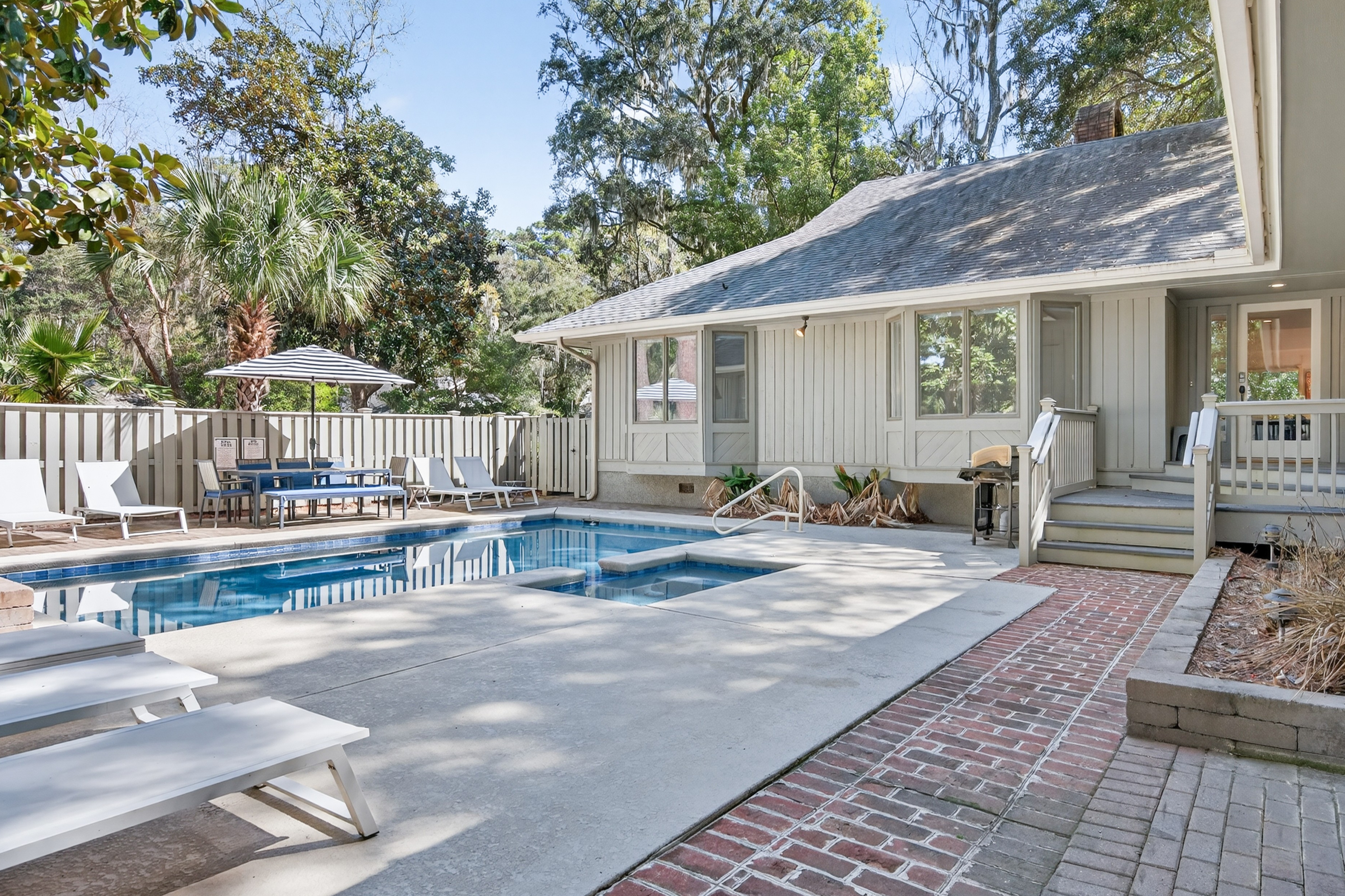 28 Battery | Spacious Pool Deck w/ spa & Seating