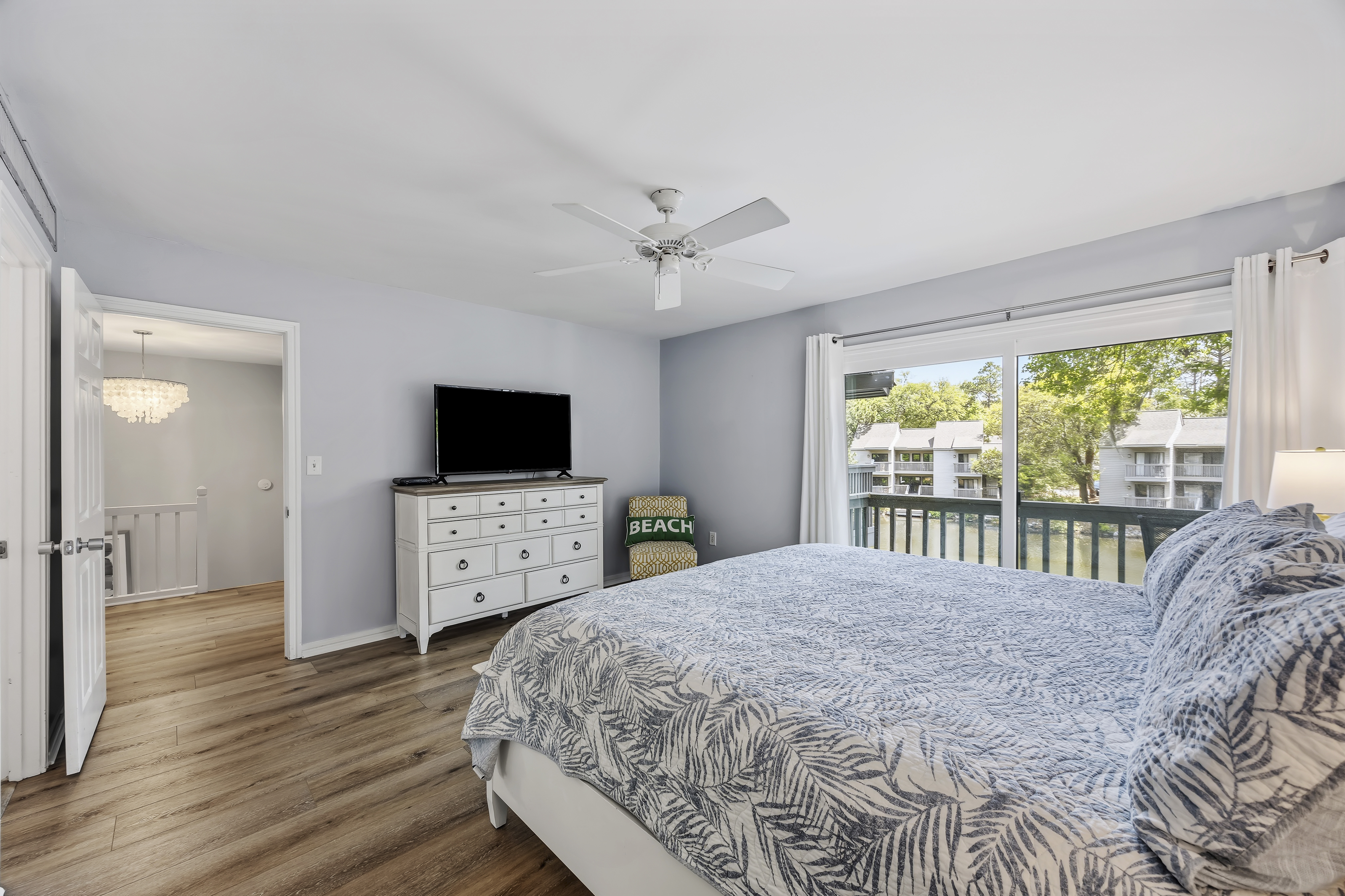 5 Hickory Cove | Bedroom 3 w/ King bed & twin bunk beds