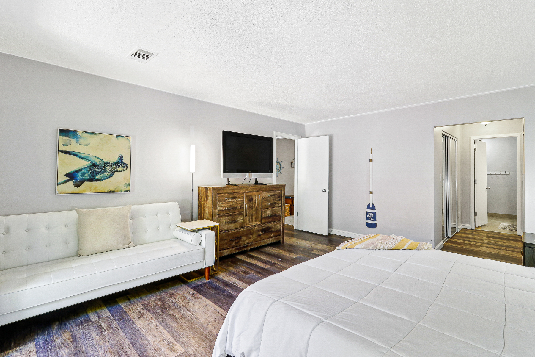 677 Queens Grant | Bedroom 1 King Bed w/ deck access