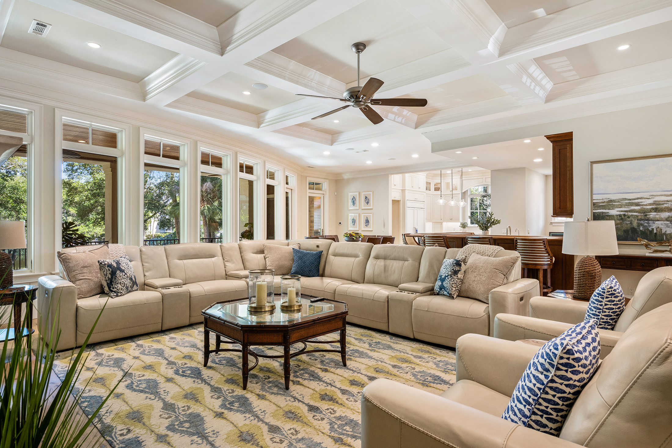 135 Mooring Buoy | Main living room w/ electric reclining couch
