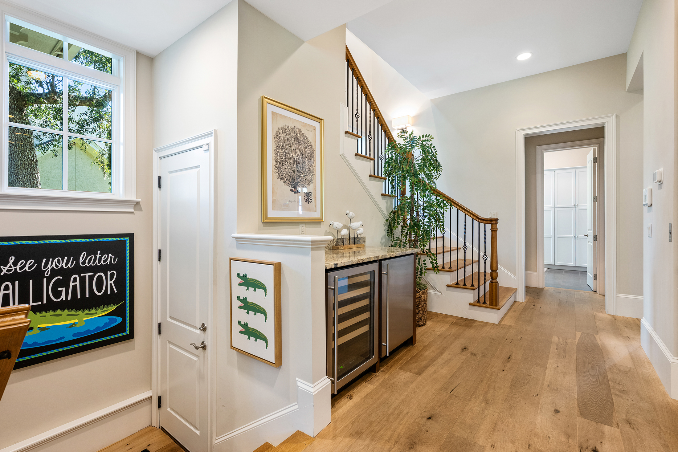 135 Mooring Buoy | Stairway to garage