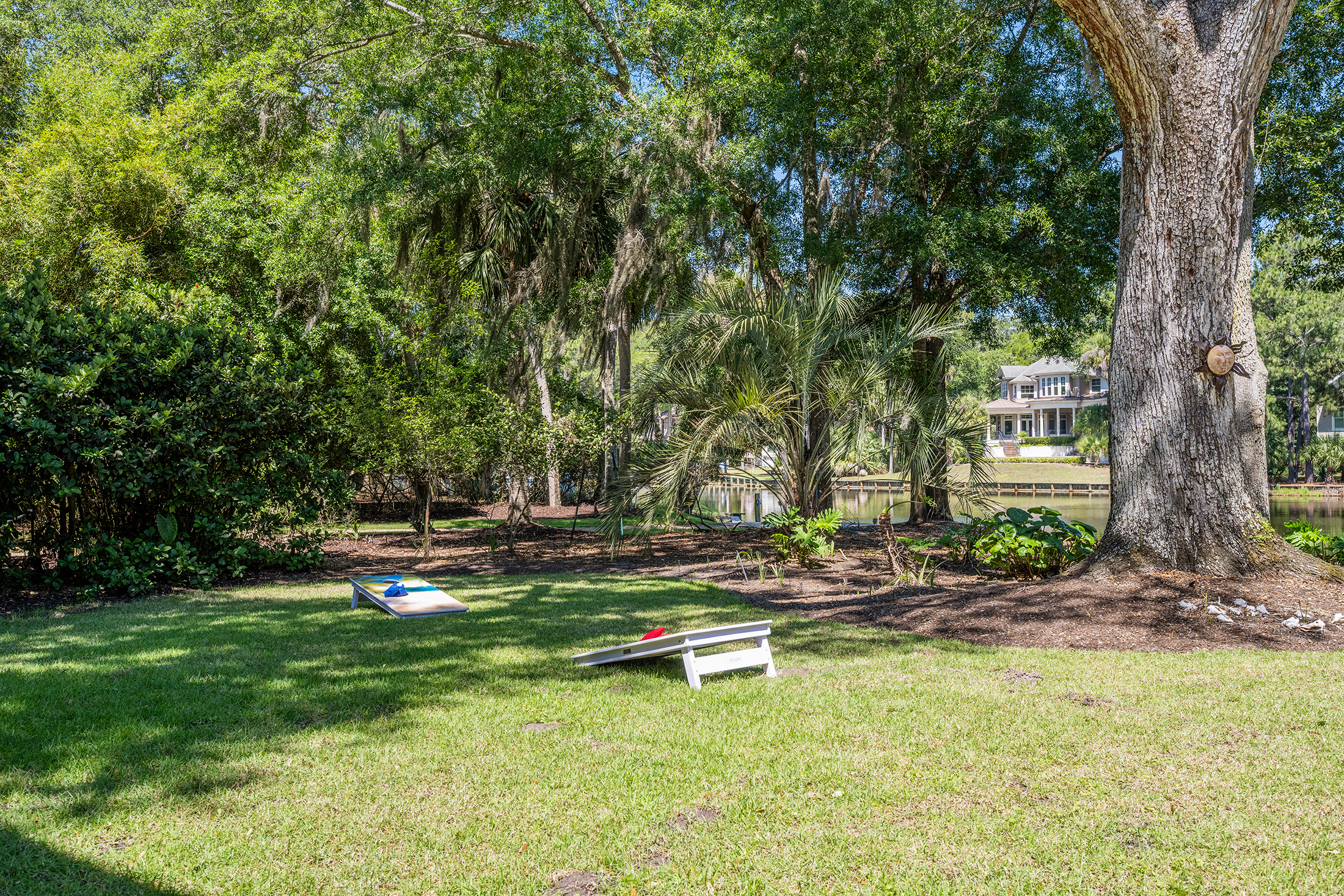 135 Mooring Buoy | Large yard space w/ corn hole