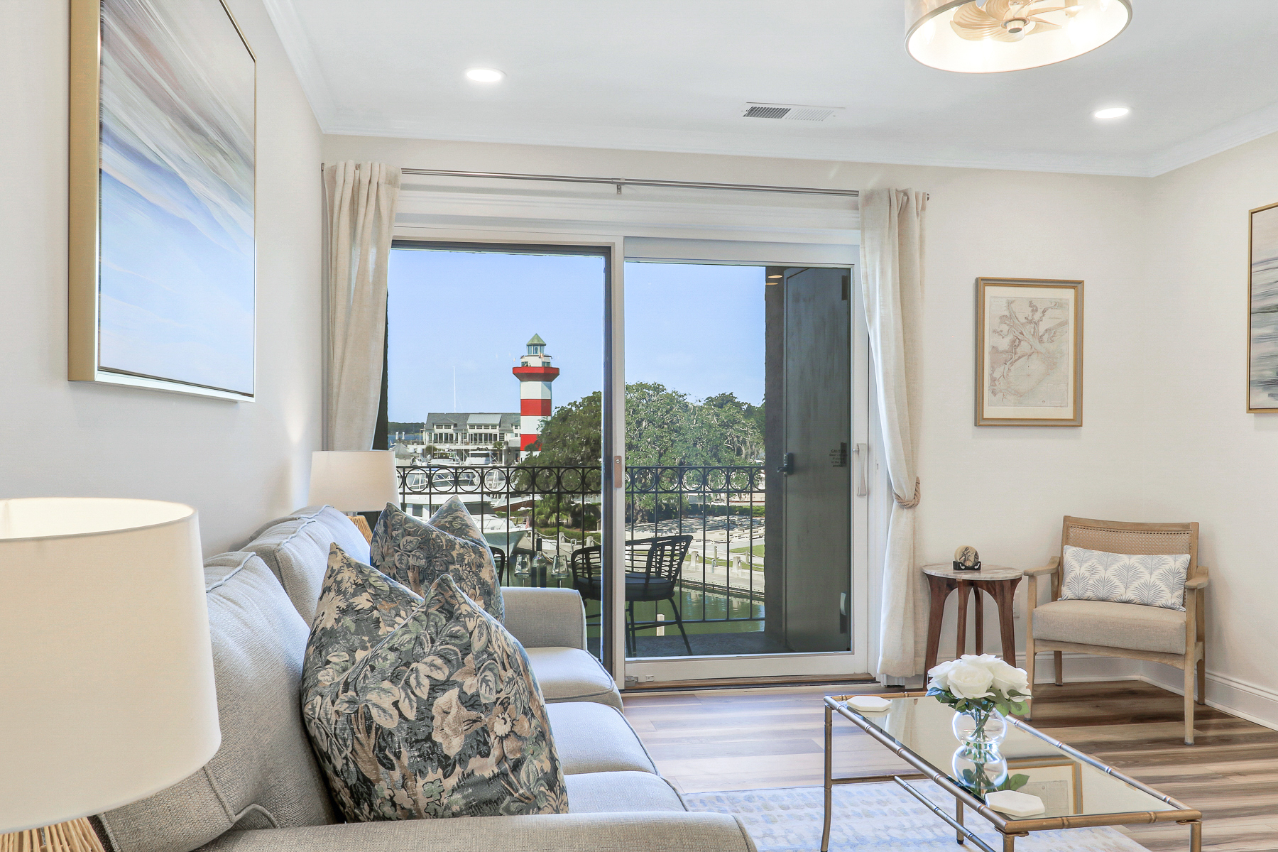 858 Ketch Court | Stunning living room w/ lighthouse views