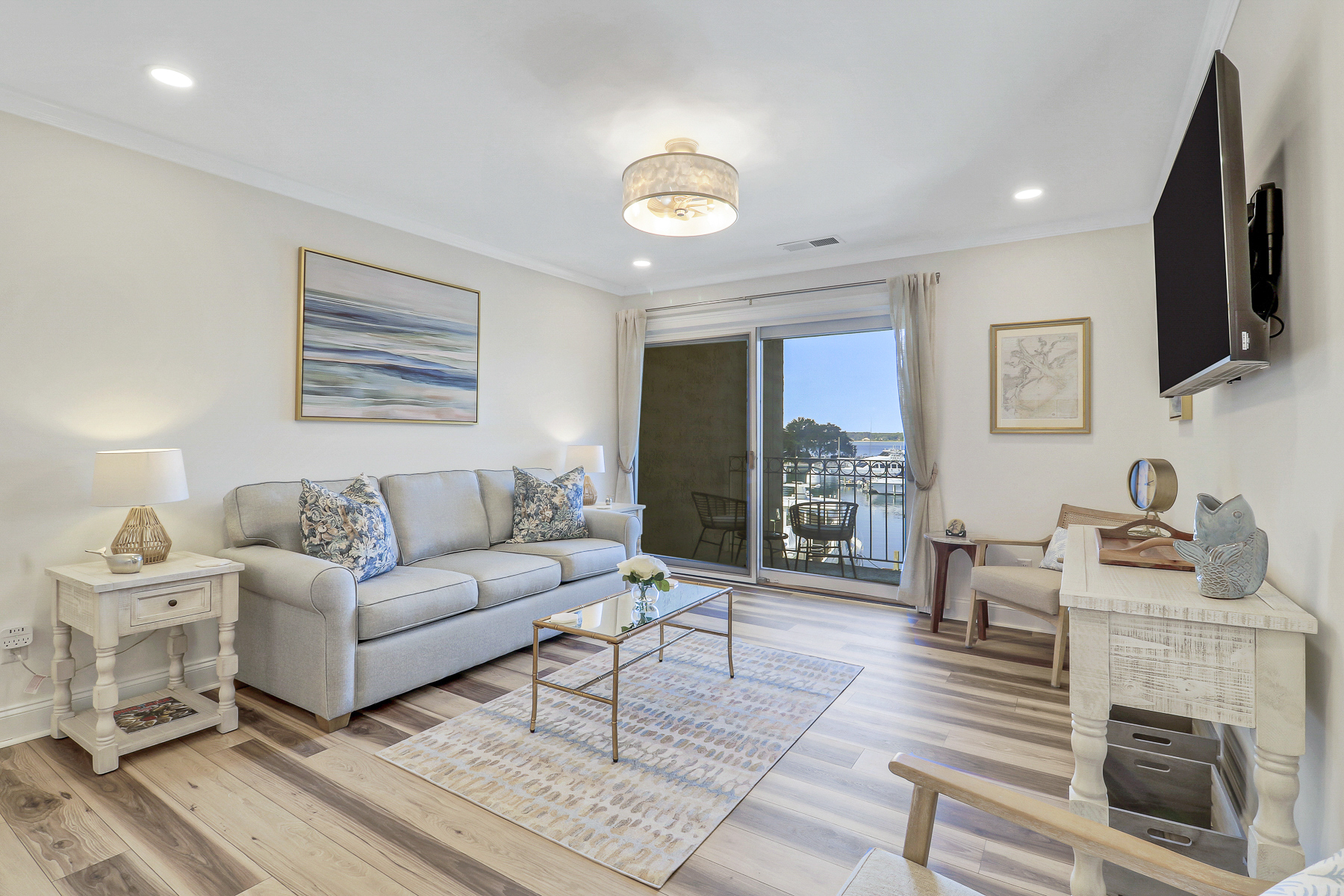 858 Ketch Court | Stunning living room w/ lighthouse views