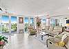 JC Resorts - Vacation Rental - Hamilton House 307 - Indian Rocks Beach - Living Room 1