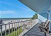 JC Resorts - Vacation Rental - Sand Dollar 205 -Indian Shores -Beach View from Balcony 