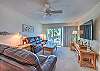 JC Resorts - Vacation Rental - Sand Dollar 207 -Indian Shores - Living Room 1