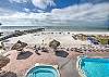 JC Resorts - Vacation Rental - Sand Dollar 209 -Indian Shores - Jacuzzi and Pool View from Balcony 