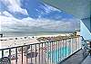 JC Resorts - Vacation Rental - Sand Dollar 209 -Indian Shores - Pool and Beach View from Balcony 