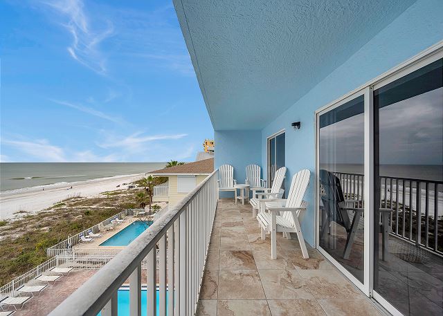 JC Resorts - Vacation Rental - Sand Dollar 310 -Indian Shores - Balcony 1