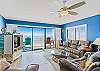 JC Resorts - Vacation Rental - Sand Dollar 311 - Indian Shores - Living Room 1