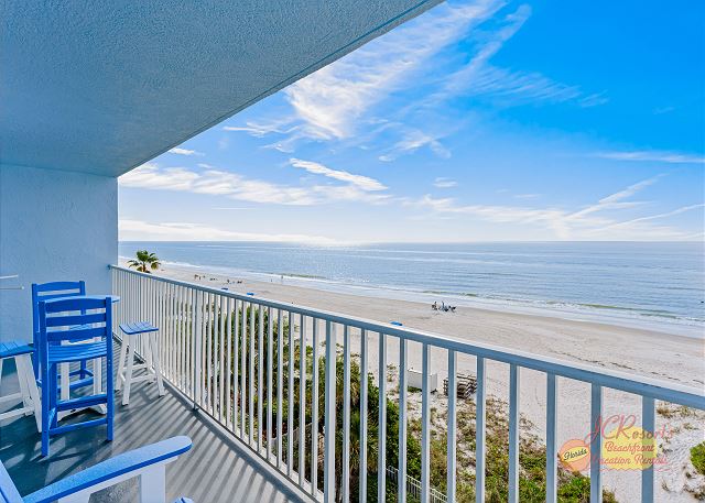 JC Resorts - Vacation Rental – Sand Dollar 403 - Indian Shores – Balcony View of the Beach