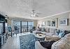 JC Resorts - Vacation Rental - Sand Dollar 404 -Indian Shores - Living Room 1