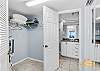 JC Resorts - Vacation Rental - Sand Dollar 407 - Indian Shores - Master bedroom closet 