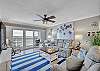 JC Resorts - Vacation Rental - Sand Dollar 408 -Indian Shores - Living Room 1  