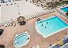 JC Resorts - Vacation Rental - Sand Dollar 409 -Indian Shores - Pool and Jacuzzi View from Balcony