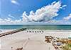 JC Resorts - Vacation Rental - Sand Dollar 410 -Indian Shores - Private Pier, Volleyball Court and Beach View from Balcony