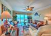 JC Resorts - Vacation Rental - Sand Dollar 410 -Indian Shores - Living Room 2