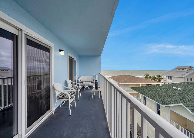 JC Resorts - Vacation Rental - Sand Dollar 412 -Indian Shores - Balcony 1