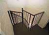 Stairs with baby gate 