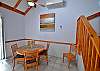 Dining Area with ceiling fan and Cool only Aircon.