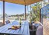 Front Patio with full river & ocean views. 