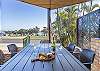 Front Patio with full river & ocean views. 