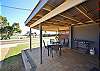 Front porch and BBQ with views of the Murchison River