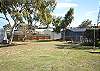 Backyard grassed area