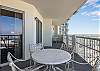 Huge balcony with 2 seating areas and amazing view from the 18th floor!